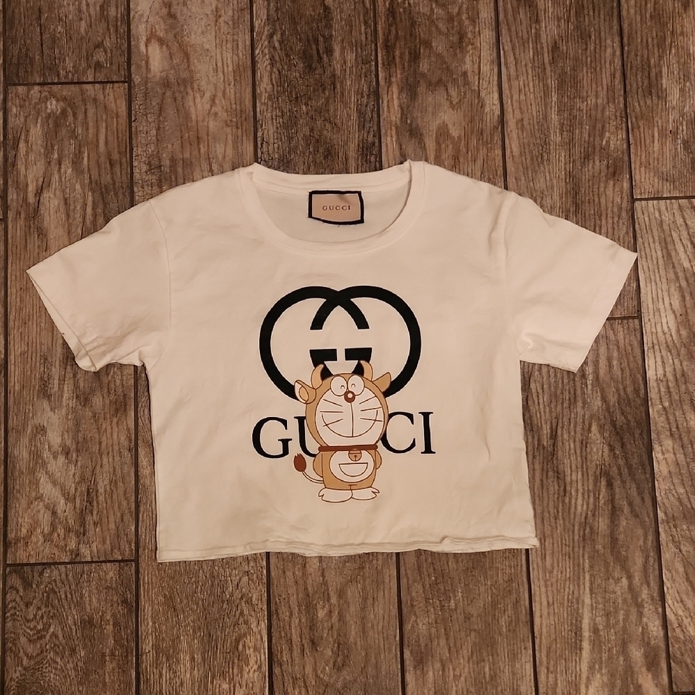 GUCCI Doraemon T-shirt Size S Crop Length